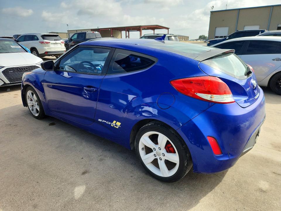 2013 Hyundai Veloster VIN KMHTC6AD3DU140899 COPART salvage auction — ALL OVER, Tx - Certificate Of Title, sold $225 on 2026-07-30 (photo 2)