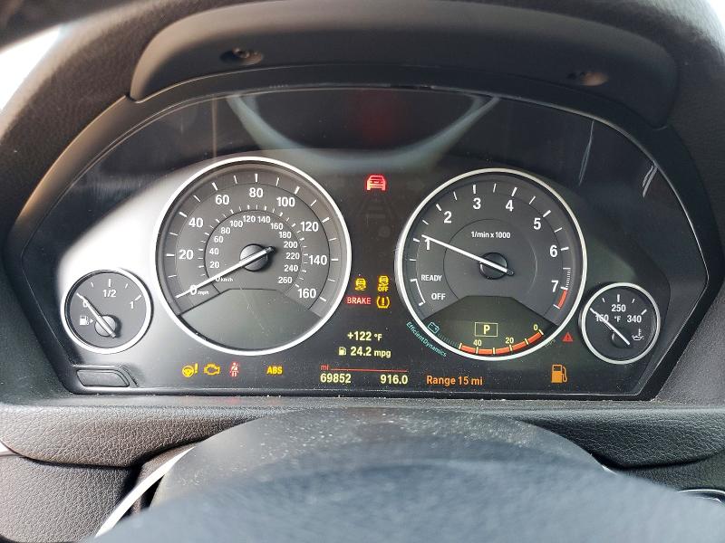 2015 BMW 3er VIN WBA3X5C56FD561444 COPART salvage auction — FRONT END, Oh - Cert Of Title-Salvage, sold $2,350 on 2026-08-05 (photo 9)