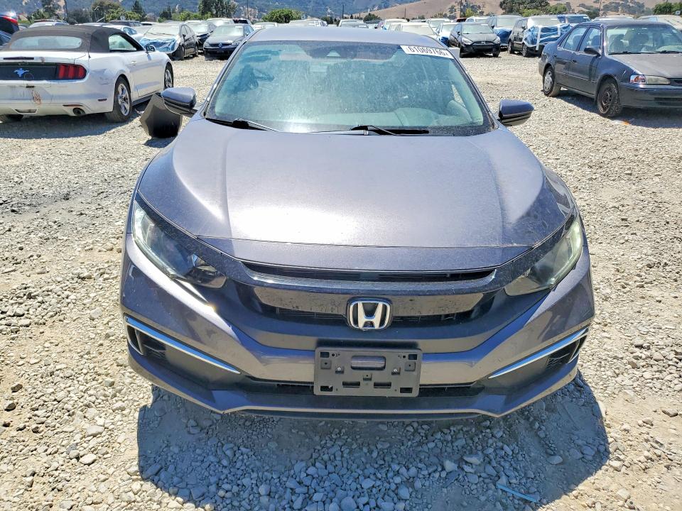 2019 Honda Civic VIN 19XFC2F61KE207435 COPART salvage auction — REAR END, Ca - Salvage Certificate, sold $7,900 on 2026-07-28 (photo 5)