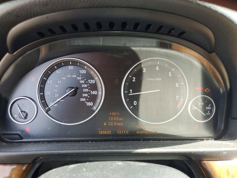 2011 BMW 5 series VIN WBAFR1C52BC260024 COPART salvage auction — REAR END, Fl - Cert Of Title Slvg Rebuildable, sold $425 on 2026-07-31 (photo 9)