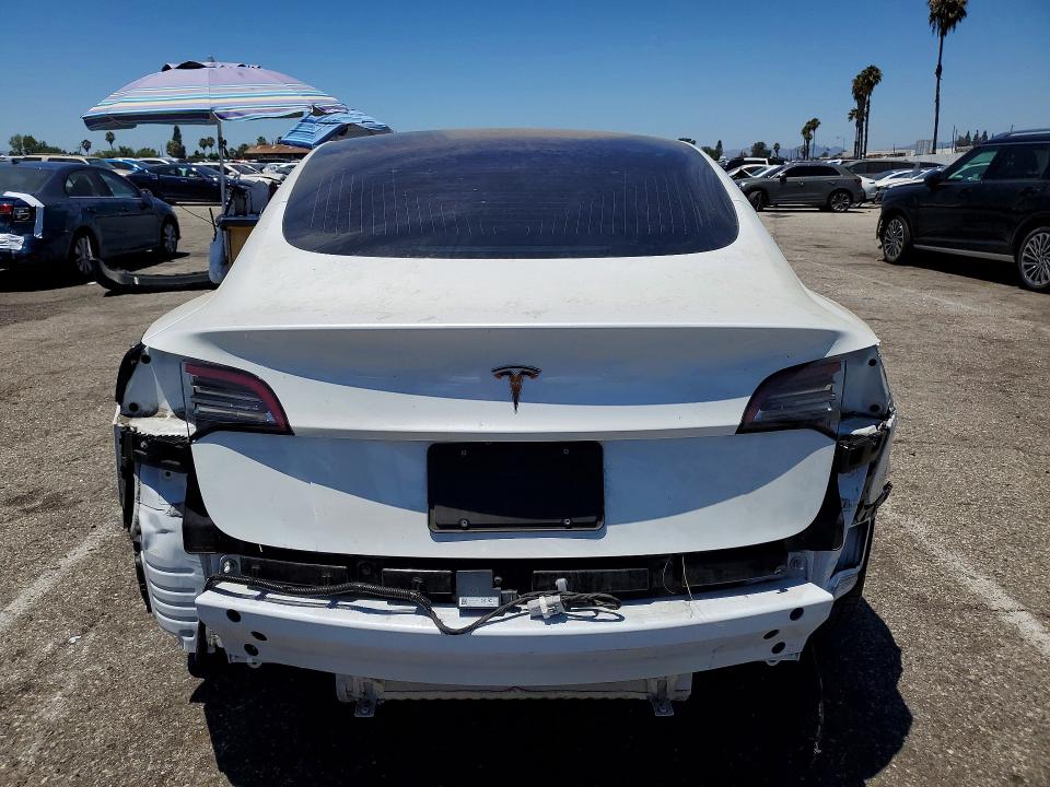 2019 Tesla Model 3 VIN 5YJ3E1EA3KF326952 COPART salvage auction — REAR END, Ca - Salvage Certificate, sold $7,200 on 2026-07-24 (photo 6)