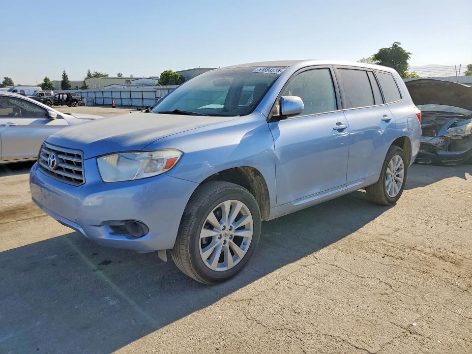 2008 Toyota Highlander VIN JTEDS41A782012054 COPART salvage auction — MINOR DENT/SCRATCHES, Ca - App For Dup Clean Or Ac, sold $1,700 on 2026-07-31 (photo 1)