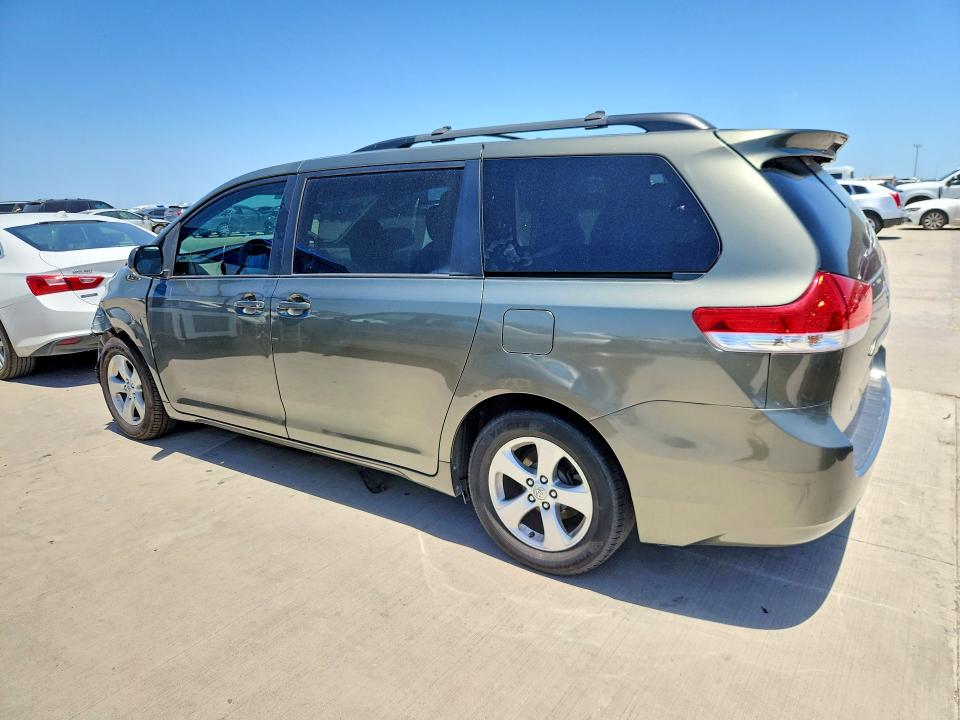 2011 Toyota Sienna VIN 5TDKK3DC0BS157438 COPART salvage auction — FRONT END, TX - SALVAGE VEHICLE TITLE (P), sold $475 on 2026-07-16 (photo 2)