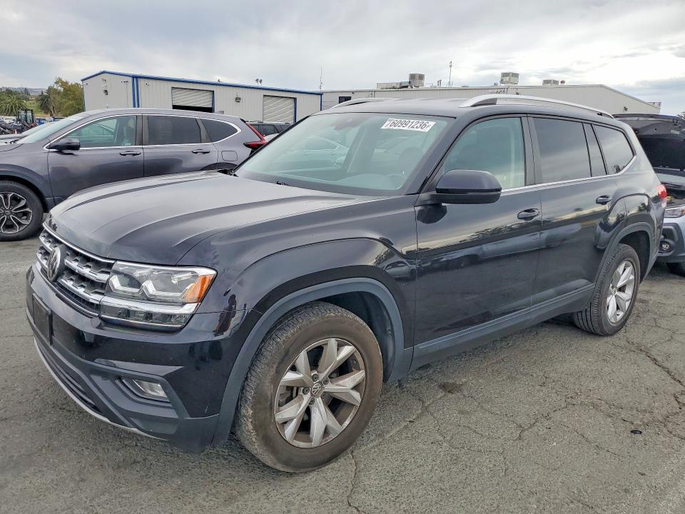 2018 Volkswagen Atlas VIN 1V2LR2CA8JC590028 COPART salvage auction — FRONT END, Ca - Salvage Certificate, sold $15 on 2026-07-24 (photo 1)