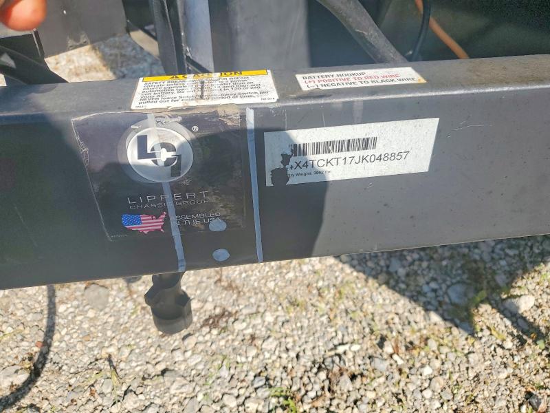 2018 Forester river VIN 4X4TCKT17JK048857 COPART salvage auction — WATER/FLOOD, IN - CERT OF TITLE-SALVAGE FLOOD, sold $1,250 on 2026-08-27 (photo 8)