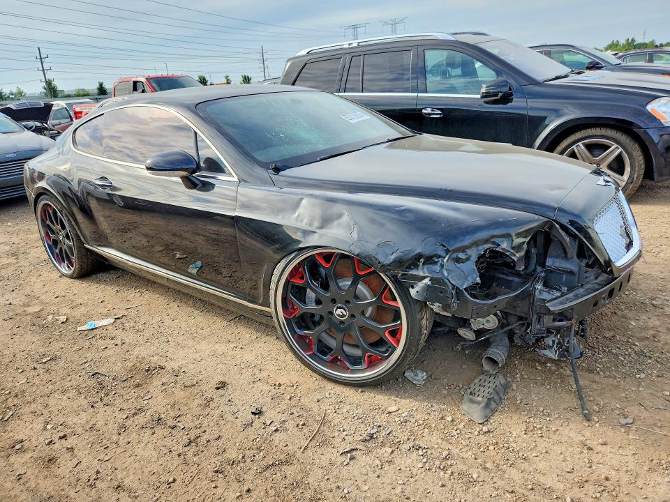 2007 Bentley Continental VIN SCBCR73W07C045561 COPART salvage auction — FRONT END, IN - CERTIFICATE OF TITLE, sold $1,300 on 2026-07-21 (photo 4)