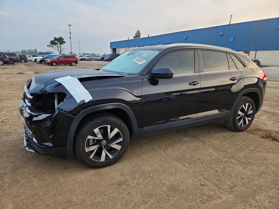 2023 Volkswagen Atlas cross sport VIN 1V2DC2CA3PC208888 COPART salvage auction — FRONT END, Mi - Certificate Of Title, sold $7,000 on 2026-08-07 (photo 1)