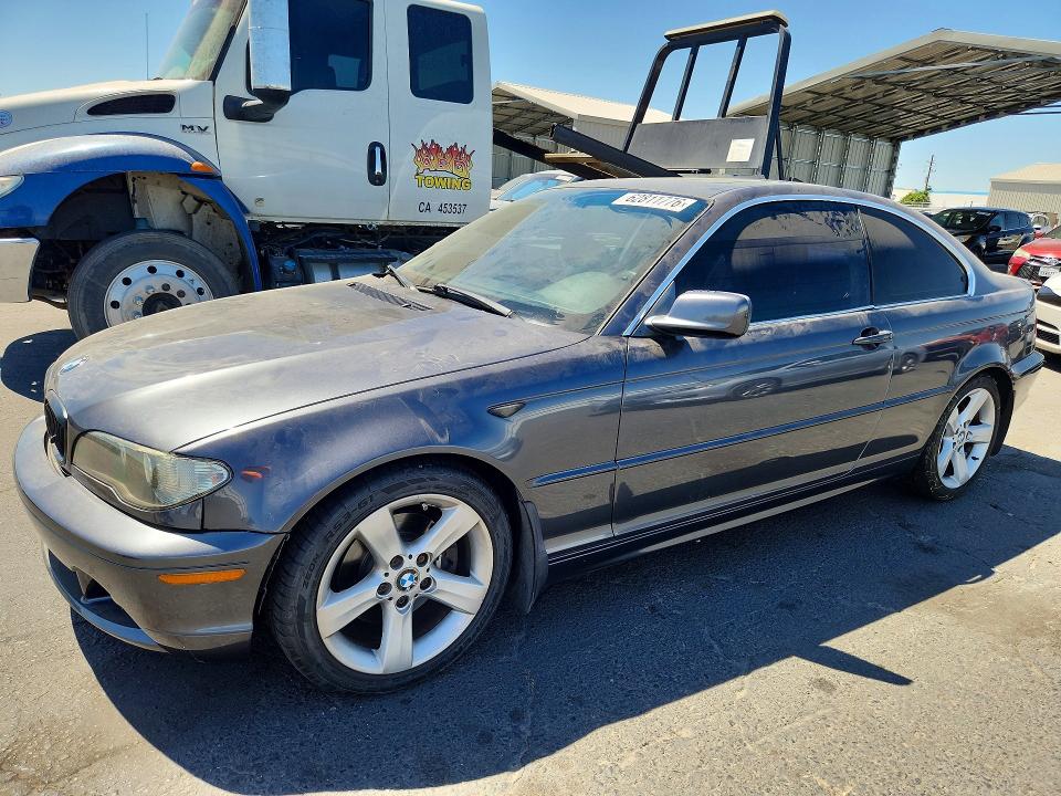 2006 BMW 3 series VIN WBABD33466PL08879 COPART salvage auction — DAMAGE HISTORY, Ca - Dlr/Dis/Exp Only Salvage Title, sold $250 on 2026-08-06 (photo 1)