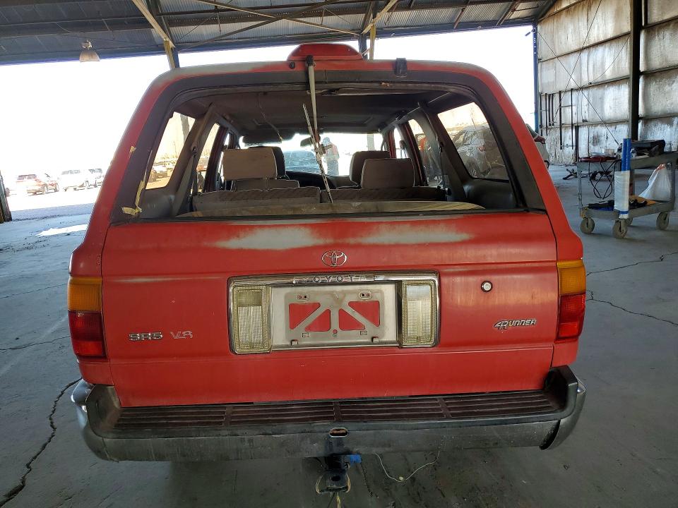 1994 Toyota 4runner VIN JT3VN29V7R0033662 COPART salvage auction — REAR END, AZ - CERT OF TITLE - SALVAGE, sold $325 on 2026-07-22 (photo 6)