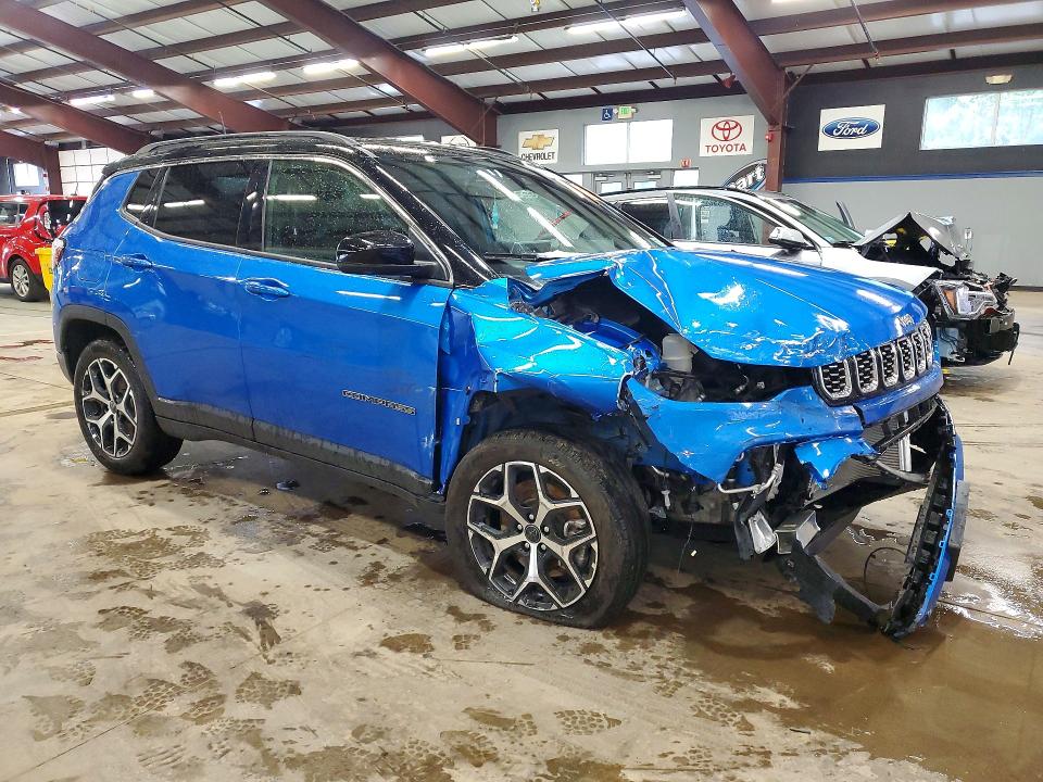2025 Jeep Compass VIN 3C4NJDCN8ST599947 COPART salvage auction — FRONT END, Ny - Cert Of Title-Salvage, sold $4,600 on 2026-08-17 (photo 4)