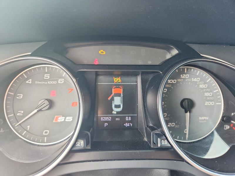 2011 Audi S5 VIN WAUVVAFR6BA011436 COPART salvage auction — FRONT END, NY - MV-907A SALVAGE CERTIFICATE (P), sold $425 on 2026-07-27 (photo 9)