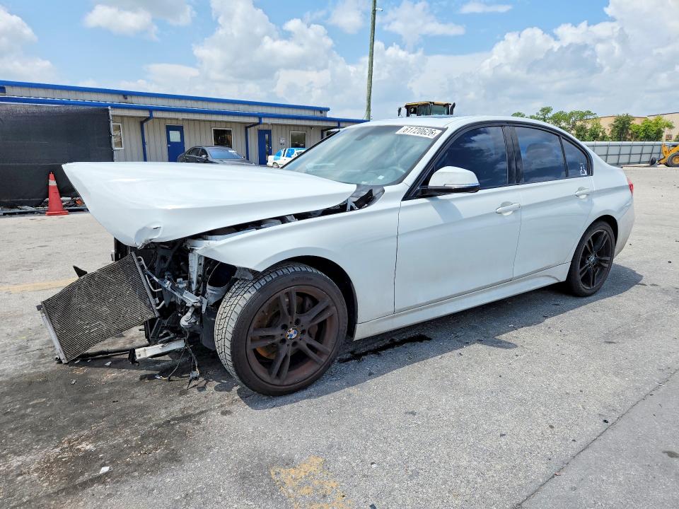 2015 BMW 3er VIN WBA3C1C53FP853202 COPART salvage auction — FRONT END, Fl - Cert Of Title Slvg Rebuildable, sold $650 on 2026-08-11 (photo 1)