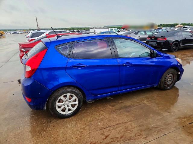 2013 Hyundai Accent VIN KMHCT5AE1DU108200 COPART salvage auction — REAR END, TX - SALVAGE VEHICLE TITLE (P), sold $525 on 2026-07-16 (photo 3)