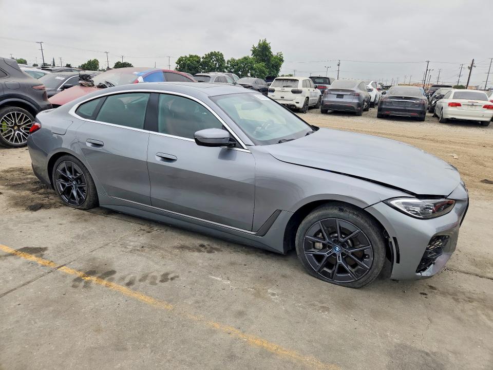 2023 BMW I4 VIN WBY73AW06PFP91742 COPART salvage auction — FRONT END, Ca - Salvage Certificate, sold $10,900 on 2026-07-20 (photo 4)