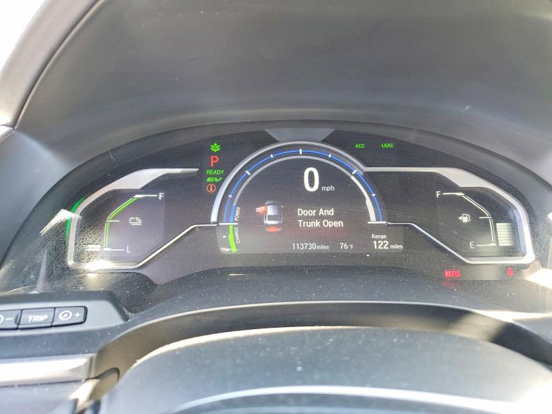 2018 Honda Clarity VIN JHMZC5F13JC018843 COPART salvage auction — FRONT END, Ca - Salvage Certificate, sold $2,350 on 2026-07-24 (photo 9)