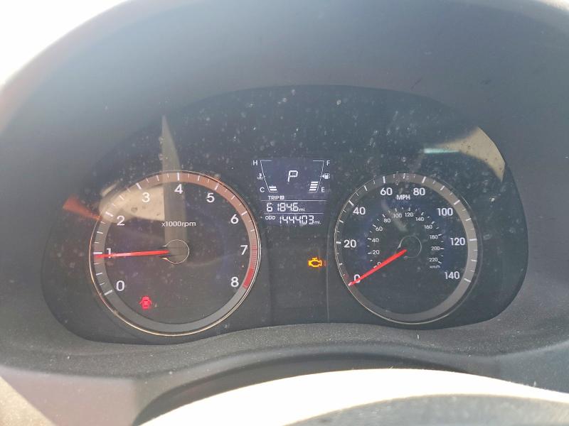 2012 Hyundai Accent VIN KMHCT5AEXCU015013 COPART salvage auction — FRONT END, Ca - Salvage Certificate, sold $575 on 2026-07-13 (photo 9)