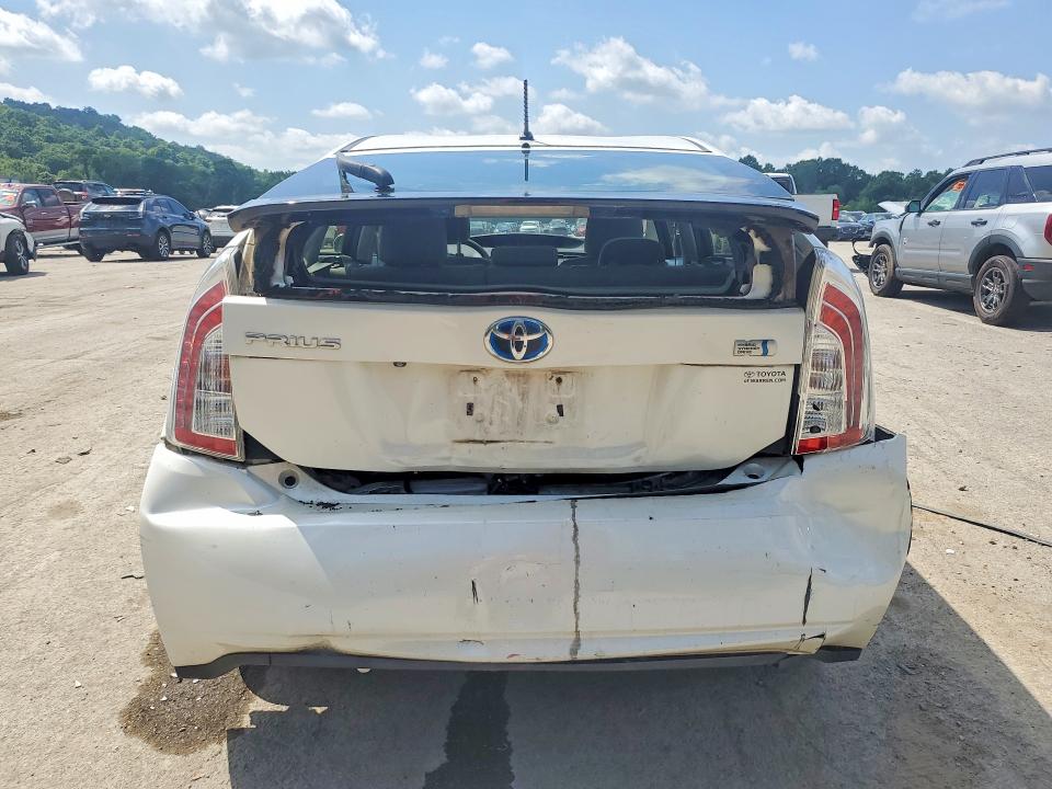 2015 Toyota Prius VIN JTDKN3DU9F0424195 COPART salvage auction — REAR END, Pa - Certificate Of Salvage, sold $1,550 on 2026-07-23 (photo 6)