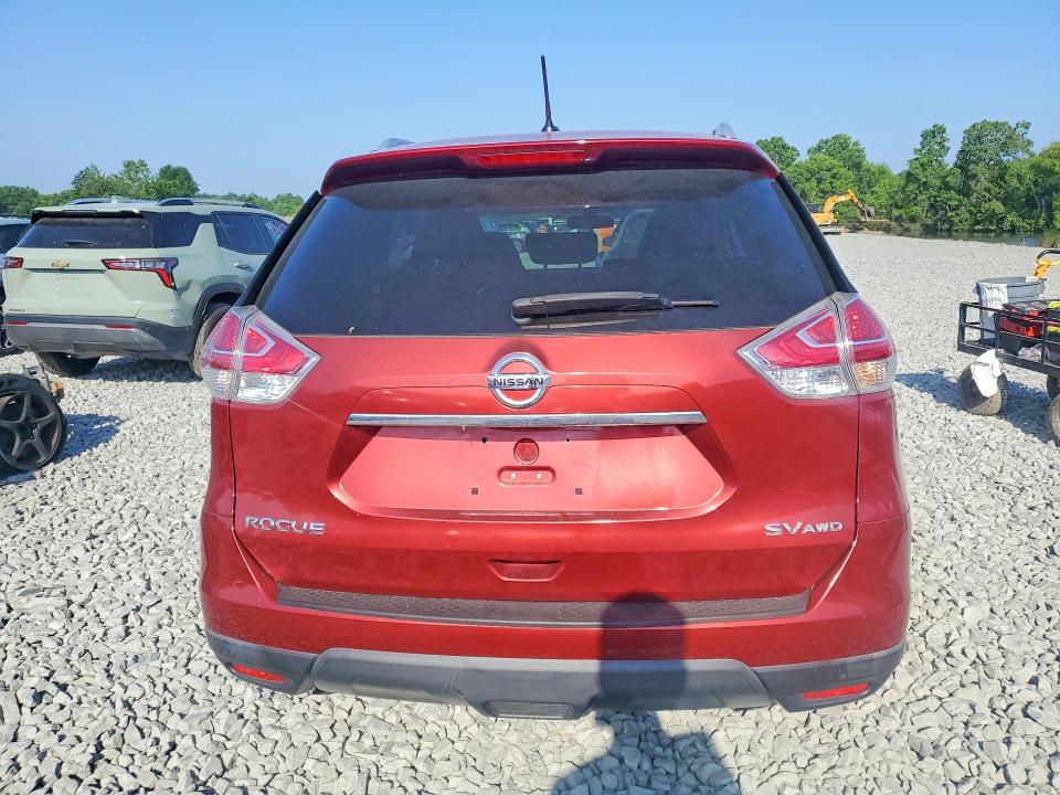 2016 Nissan Rogue VIN KNMAT2MV1GP648185 COPART salvage auction — FRONT END, Oh - Cert Of Title-Salvage, sold $1,350 on 2026-07-13 (photo 6)