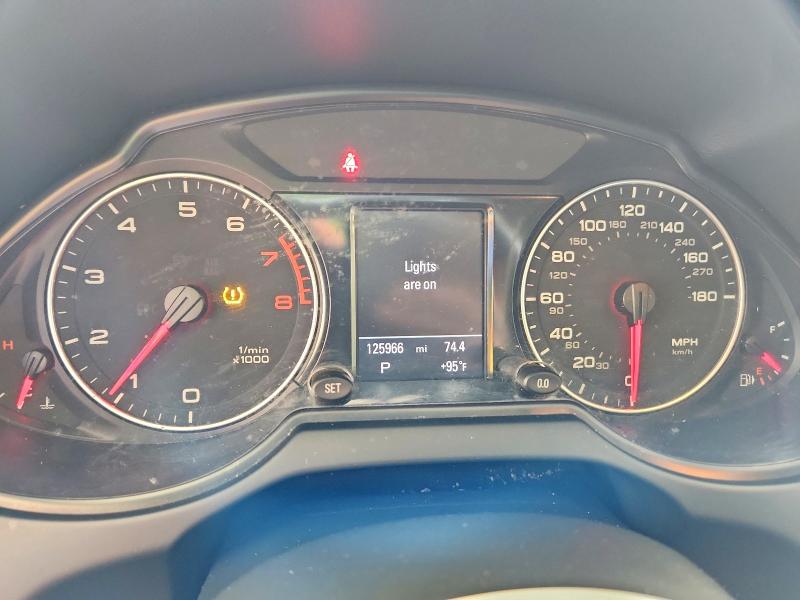 2012 Audi Q5 VIN WA1DKAFP2CA080044 COPART salvage auction — FRONT END, Salvage Title, sold $300 on 2026-08-23 (photo 9)