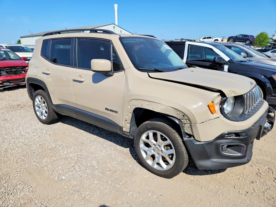2016 Jeep Renegade VIN ZACCJBBT1GPC51966 COPART salvage auction — FRONT END, On - Permit Salvage, sold $625 on 2026-08-13 (photo 4)