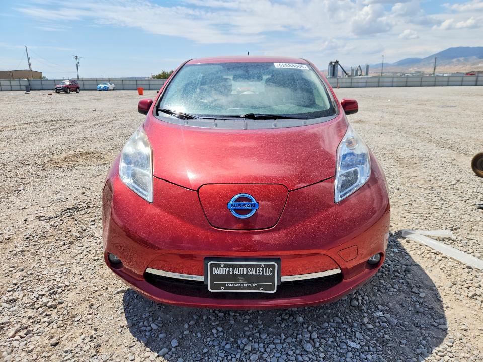 2012 Nissan Leaf VIN JN1AZ0CP6CT018480 COPART salvage auction — FRONT END, UT - CERTIFICATE OF TITLE, sold $175 on 2026-07-31 (photo 5)