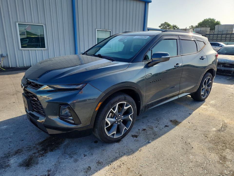 2019 Chevrolet Blazer VIN 3GNKBJRS7KS666806 COPART salvage auction — HAIL, Ok - Cert Of Title-Salvage, sold $11,500 on 2026-08-19 (photo 1)