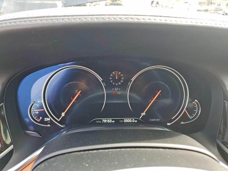 2019 BMW 7er VIN WBA7F2C59KB240149 COPART salvage auction — SIDE, Salvage Title, sold $8,200 on 2026-08-03 (photo 9)