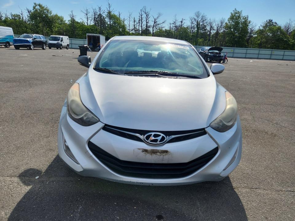 2013 Hyundai Elantra VIN KMHDH6AE7DU020487 COPART salvage auction — REAR END, NY - MV-907A SALVAGE CERTIFICATE, sold $750 on 2026-07-27 (photo 5)