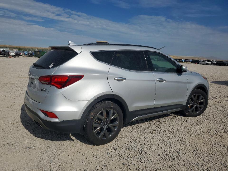2018 Hyundai Santa fe VIN 5XYZWDLA3JG515328 COPART salvage auction — MECHANICAL, UT - CERTIFICATE OF TITLE, sold $200 on 2026-07-21 (photo 3)