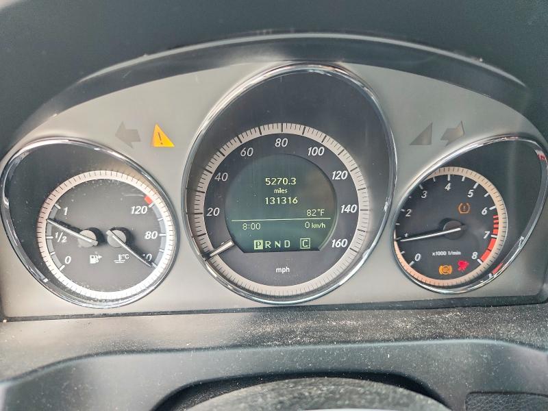2010 Mercedes-benz C-klasse VIN WDDGF5GB7AR117207 COPART salvage auction — REAR END, Tx - Salvage Vehicle Title, sold $800 on 2026-07-31 (photo 9)
