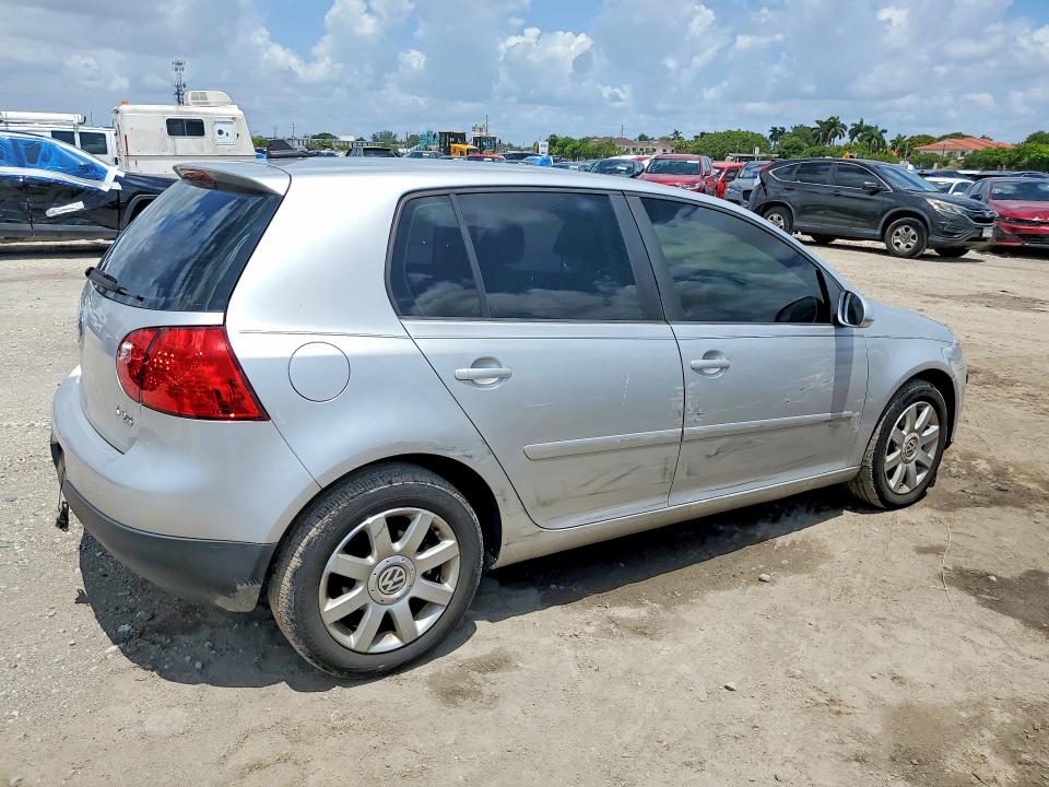 2009 Volkswagen Golf VIN WVWDA71K19W145792 COPART salvage auction — SIDE, FL - CERT OF TTL-REBUILT&SLVG RBLD, sold $375 on 2026-07-31 (photo 3)