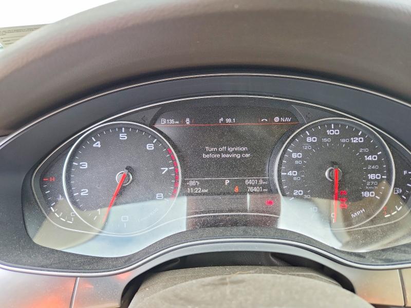 2015 Audi A6 VIN WAUHGAFC5FN004690 COPART salvage auction — FRONT END, Va - Cert Of Title - Salvage, sold $5,300 on 2026-07-29 (photo 9)