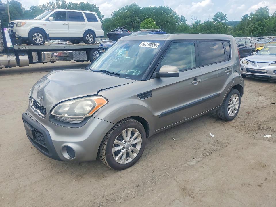 2013 Kia Soul VIN KNDJT2A64D7485993 COPART salvage auction — FRONT END, NY - MV-907A SALVAGE CERTIFICATE, sold $350 on 2026-07-28 (photo 1)