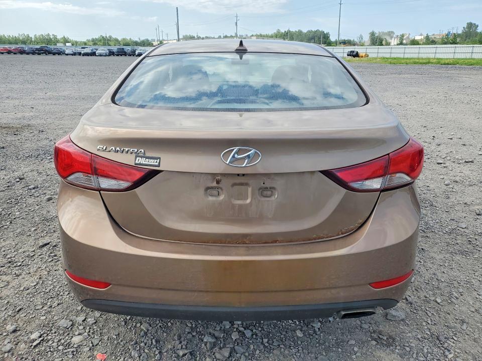 2016 Hyundai Elantra VIN KMHDH4AH2GU535156 COPART salvage auction — FRONT END, On - Permit No Brand - Unfit, sold $525 on 2026-07-28 (photo 6)