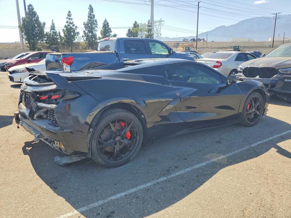 2022 Chevrolet Corvette VIN 1G1YB3D45N5115059 COPART salvage auction — REAR END, Ca - Dis/Dlr/Exp Only Clean Title, sold $17,100 on 2026-07-28 (photo 3)