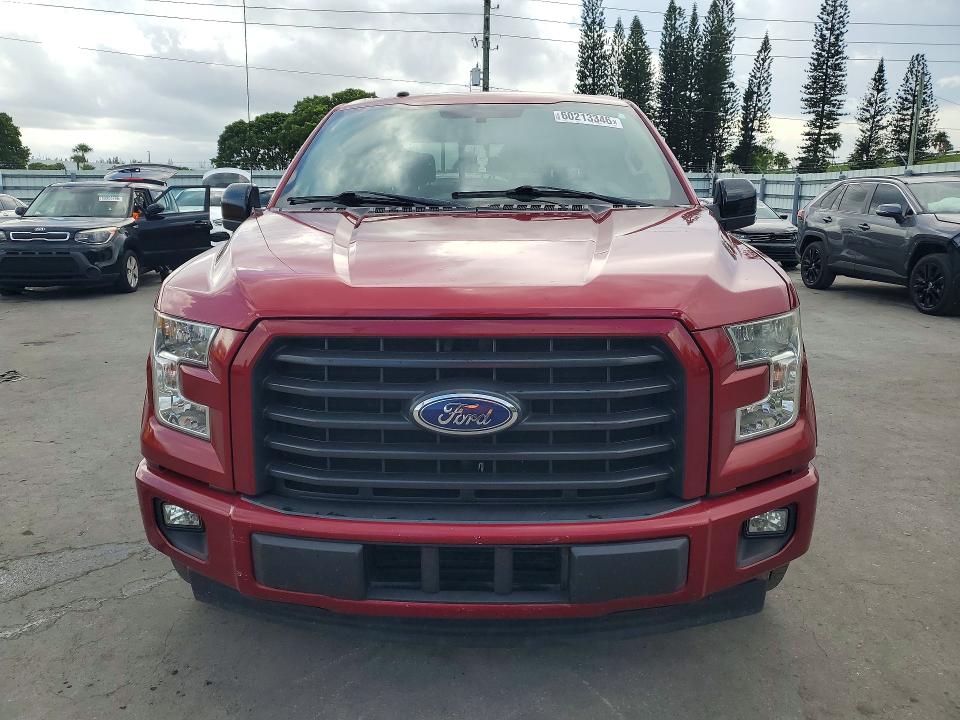 2017 Ford F-150 VIN 1FTEW1CG1HFB74011 COPART salvage auction — DAMAGE HISTORY, Salvage Title, sold $13,000 on 2026-07-29 (photo 5)