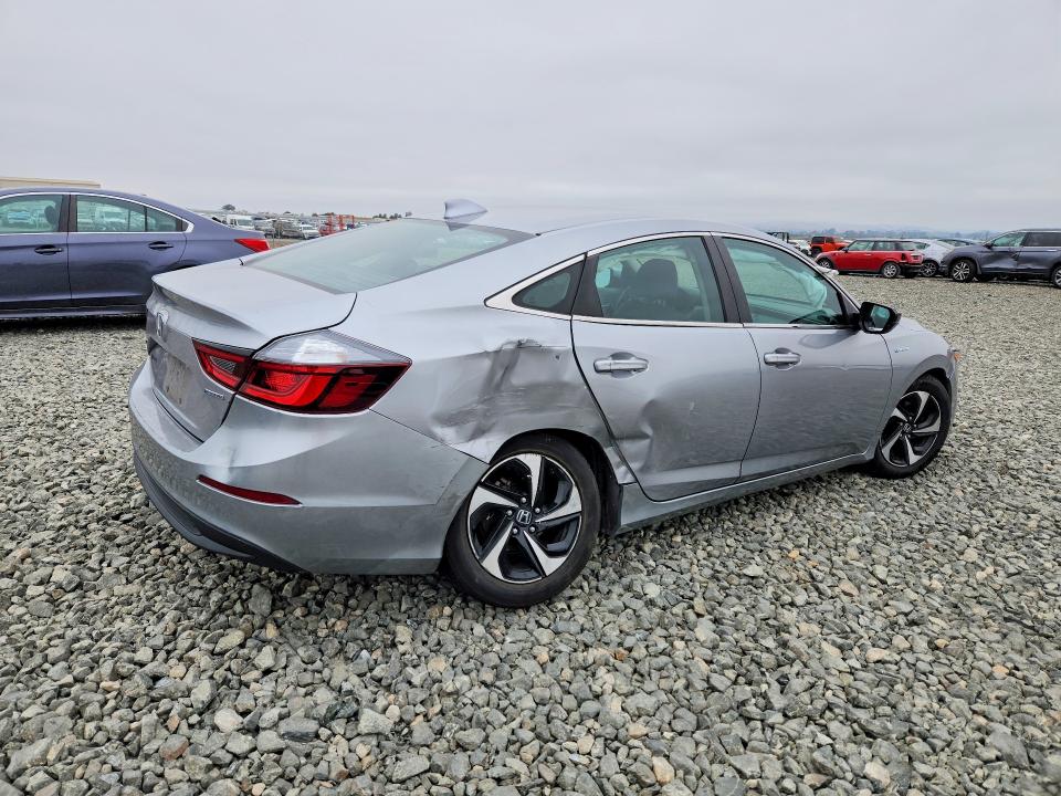 2022 Honda Insight VIN 19XZE4F5XNE004428 COPART salvage auction — REAR END, Ca - Salvage Certificate, sold $1,900 on 2026-07-30 (photo 3)