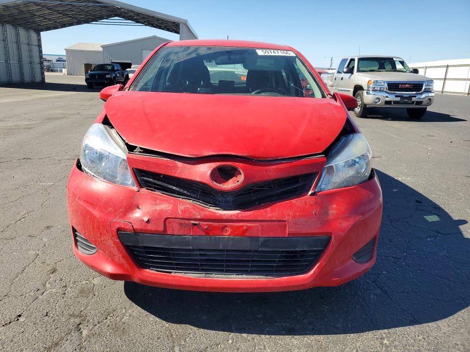 2014 Toyota Yaris VIN VNKKTUD30EA007924 COPART salvage auction — FRONT END, CA - SALVAGE CERTIFICATE, sold $1,900 on 2026-07-20 (photo 5)