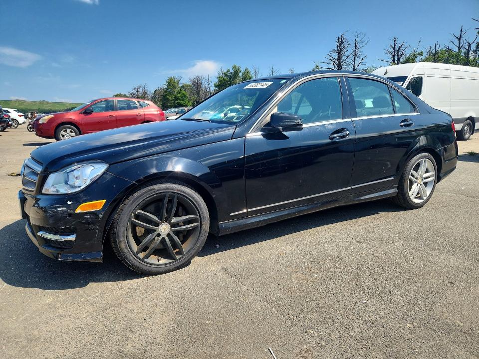2013 Mercedes-benz C class VIN WDDGF8AB2DA837589 COPART salvage auction — FRONT END, NY - CERTIFICATE OF TITLE, sold $1,050 on 2026-08-05 (photo 1)