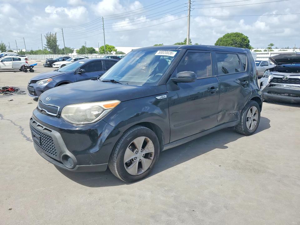 2015 Kia Soul VIN KNDJN2A25F7779932 COPART salvage auction — SIDE, Fl - Cert Of Title Slvg Rebuildable, sold $400 on 2026-07-15 (photo 1)