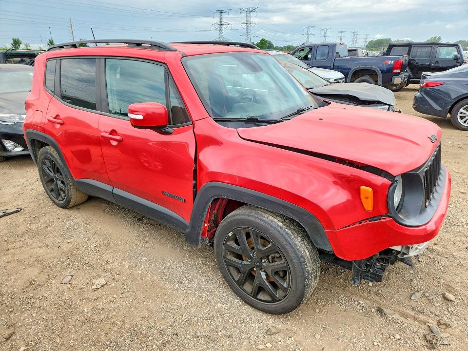 2018 Jeep Renegade VIN ZACCJABB9JPH54900 COPART salvage auction — FRONT END, Il - Certificate Of Title, sold $1,450 on 2026-07-30 (photo 4)