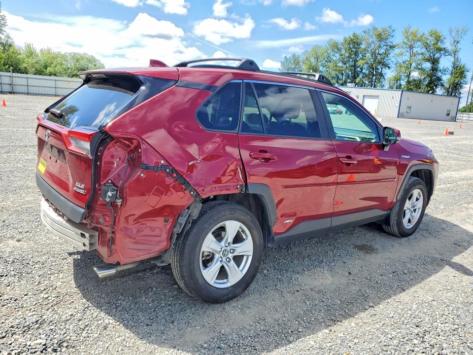 2020 Toyota Rav4 hybrid VIN 2T3RWRFV2LW079054 COPART salvage auction — REAR END, WA - BILL OF SALE, sold $14,200 on 2026-07-13 (photo 3)