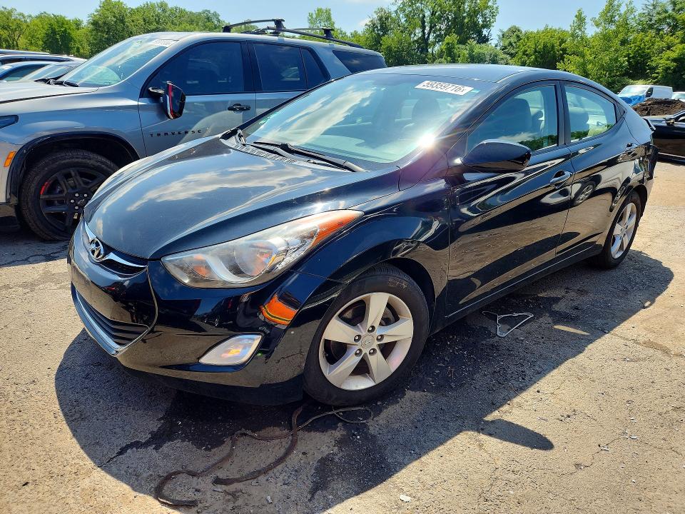 2012 Hyundai Elantra VIN KMHDH4AE8CU181739 COPART salvage auction — REAR END, Salvage Title, sold $575 on 2026-07-14 (photo 1)