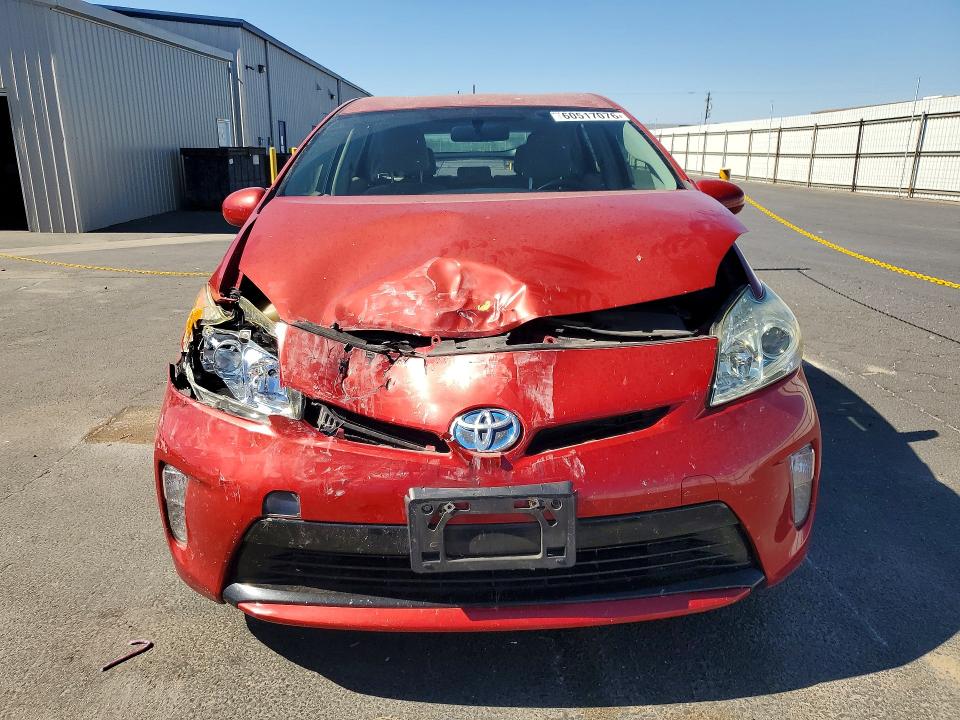 2012 Toyota Prius VIN JTDKN3DU1C5390218 COPART salvage auction — REAR END, Ca - Salvage Certificate, sold $90 on 2026-07-30 (photo 5)