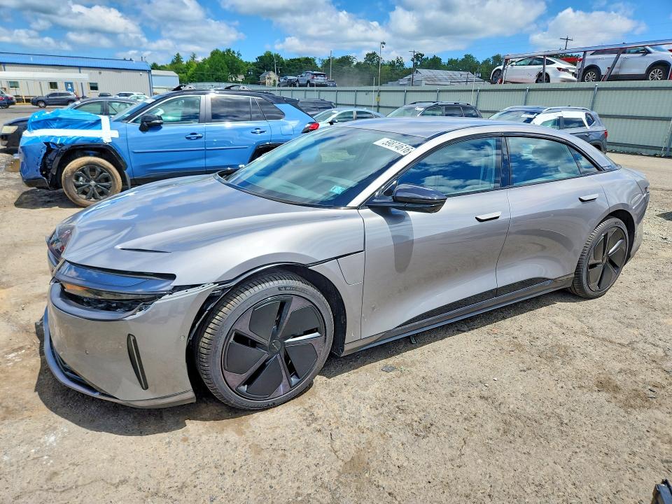2025 Lucid Air VIN 50EA1PGA6SA008329 COPART salvage auction — FRONT END, Pa - Certificate Of Salvage, sold $15,700 on 2026-07-14 (photo 1)