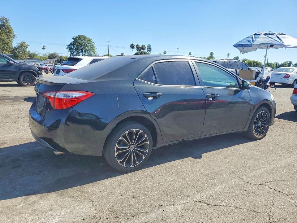 2015 Toyota Corolla VIN 5YFBURHE7FP180044 COPART salvage auction — VANDALISM, Ca - Salvage Certificate, sold $60 on 2026-07-21 (photo 3)