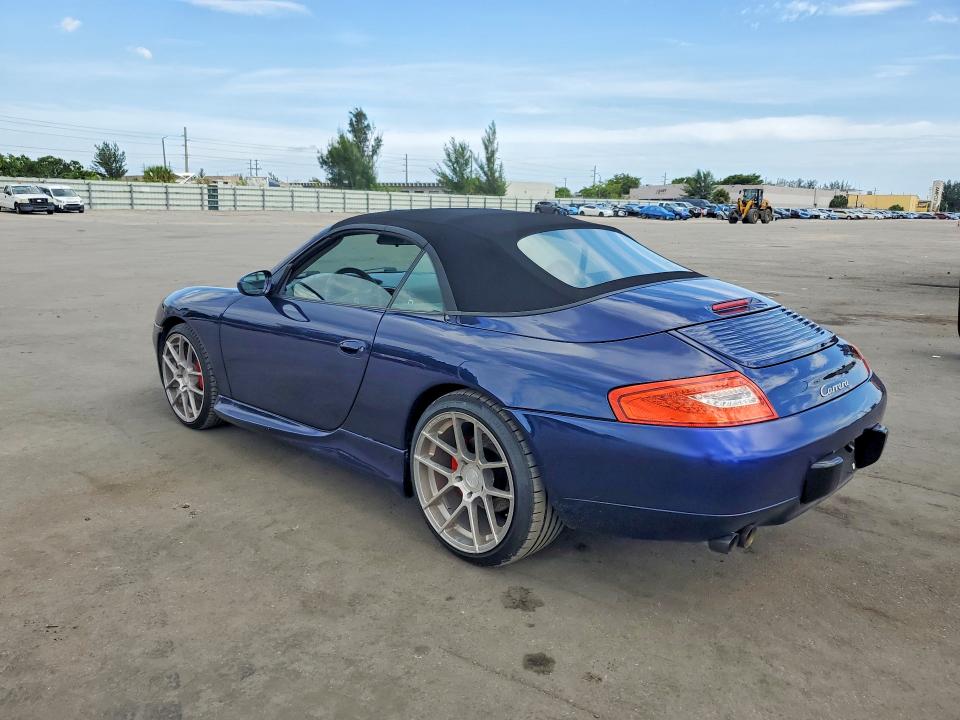 2001 Porsche 911 VIN WP0CA29981S653141 COPART salvage auction — DAMAGE HISTORY, FL - CERT OF TITLE-SLVG REBLD FLOOD (P), sold $9,700 on 2026-08-12 (photo 2)