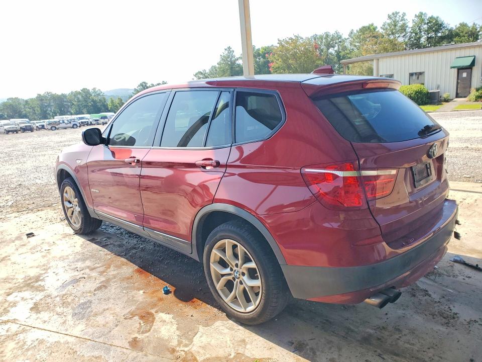 2013 BMW X3 VIN 5UXWX7C50DL983240 COPART salvage auction — REAR END, Al - Cert Of Title-Salvage Title, sold $775 on 2026-07-14 (photo 2)