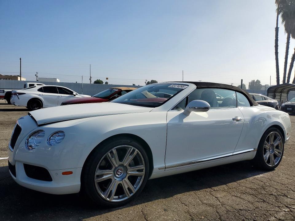 2013 Bentley Continental VIN SCBGT3ZA4DC084897 COPART salvage auction — MECHANICAL, CA - SALVAGE CERTIFICATE, sold $20,100 on 2026-07-17 (photo 1)