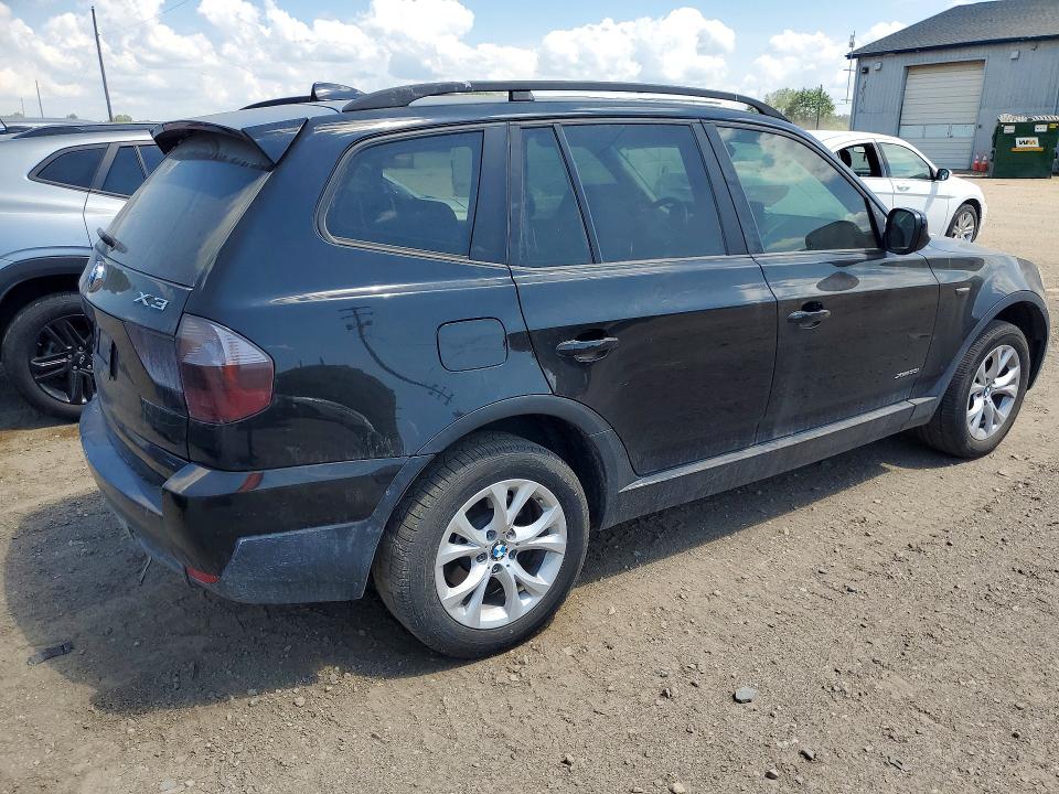2010 BMW X3 VIN WBXPC9C41AWJ35224 COPART salvage auction — REAR END, MI - CERTIFICATE OF TITLE, sold $875 on 2026-07-15 (photo 3)